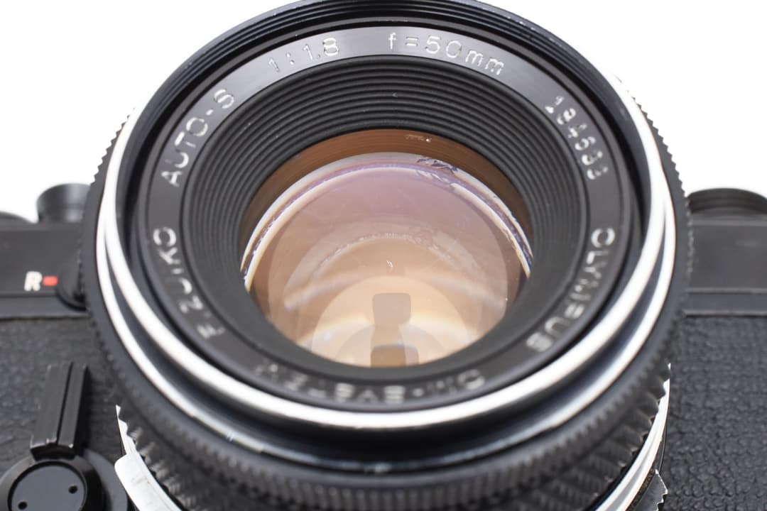 Olympus OM-1N 50mm F1.8 ブラック モルト新品 #8051