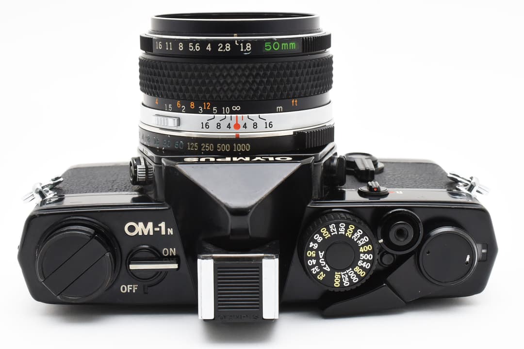 Olympus OM-1N 50mm F1.8 ブラック モルト新品 #8051