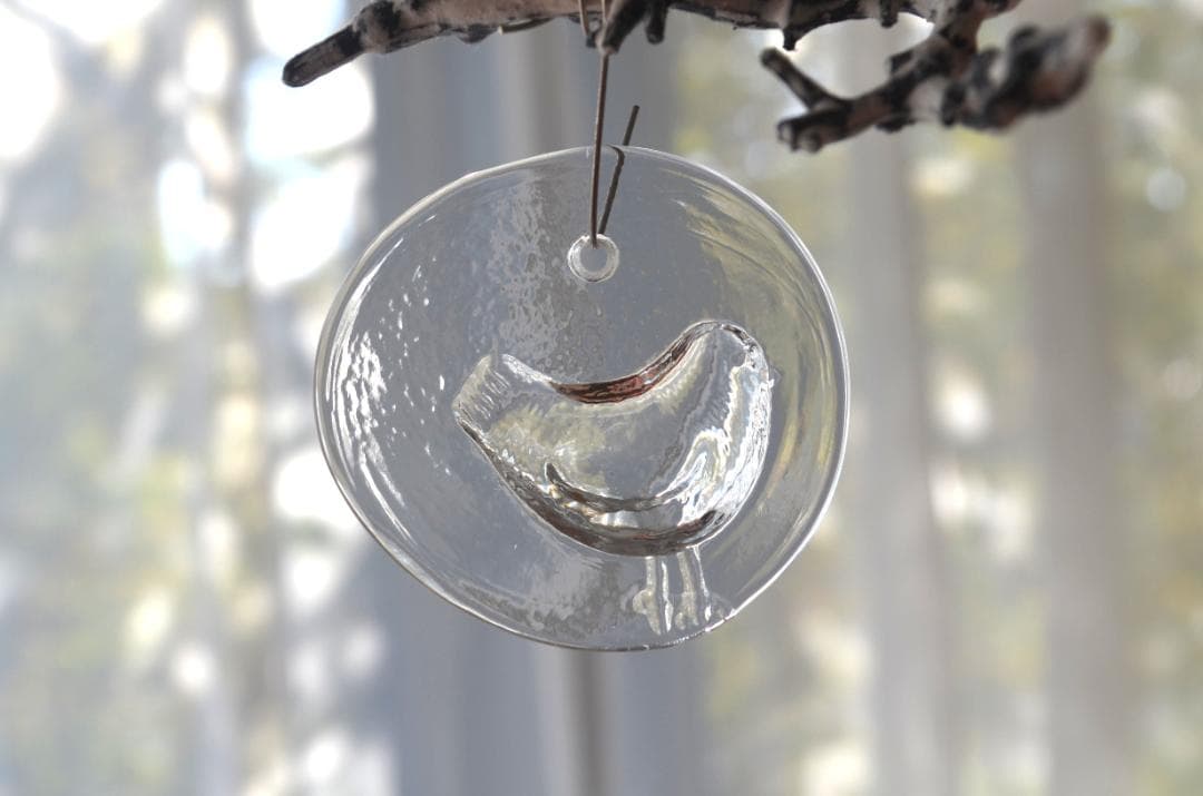 ARABIA/アラビア●クリスマス ガラスオーナメント3点セット●鳥2.天使