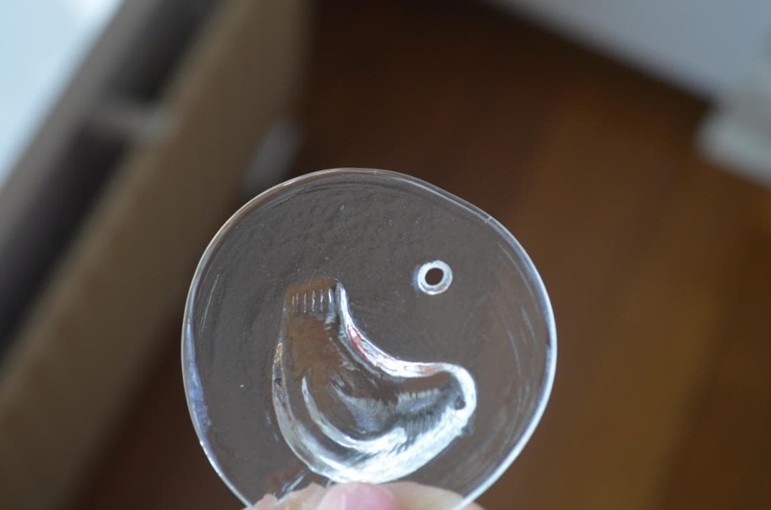 ARABIA/アラビア●クリスマス ガラスオーナメント3点セット●鳥2.天使