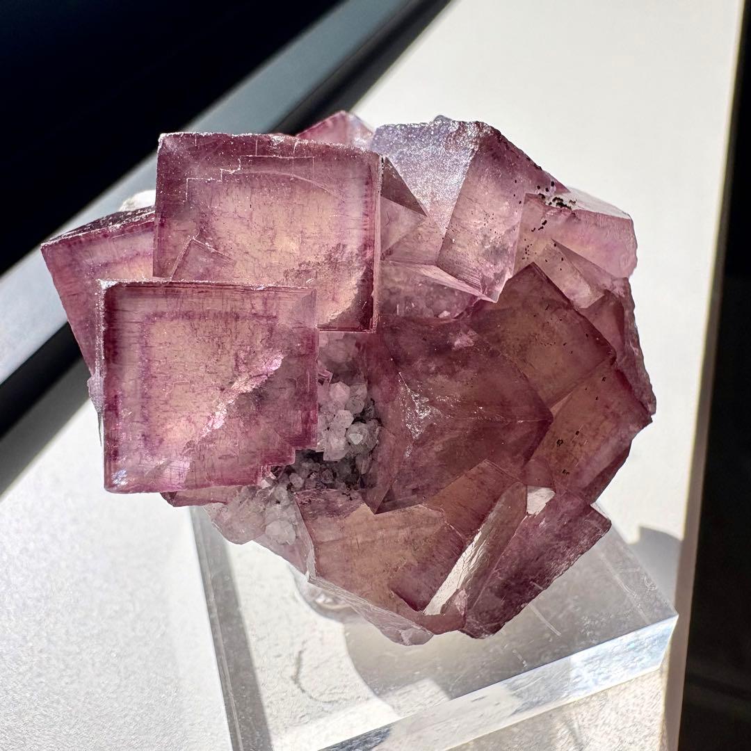 509 中国 ヤオガンシャン産 ウィンドウフローライト 満点星フローライト