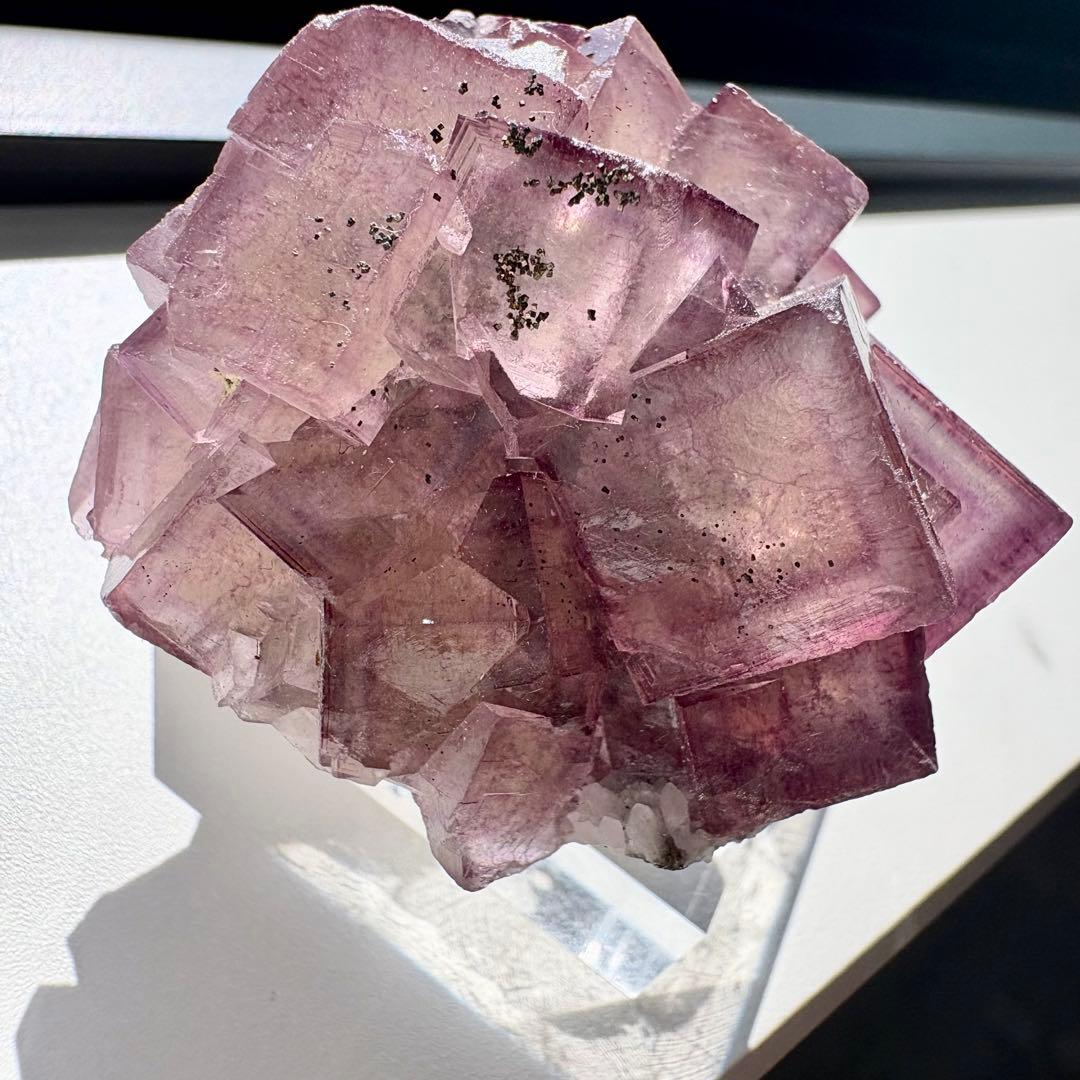 509 中国 ヤオガンシャン産 ウィンドウフローライト 満点星フローライト