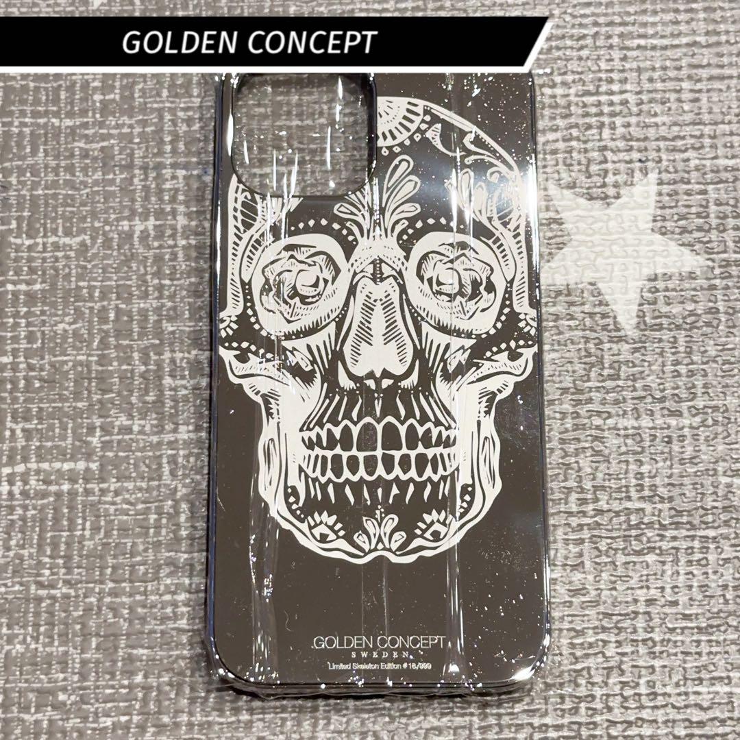 限定 ゴールデンコンセプト iPhone12pro max ケース ドクロ