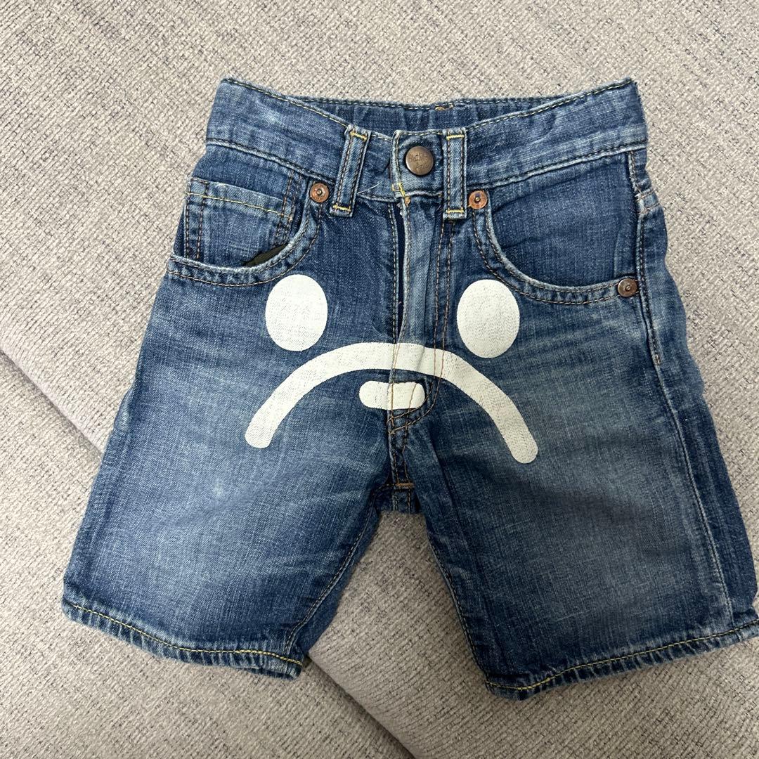 BAPEKIDS 迷彩柄ポロシャツとデニムショーツセット90cm正規品