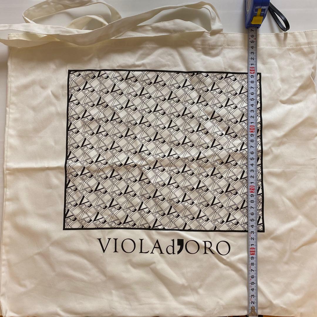 新品未使用　ヴィオラドーロ　レザーポケットかごバッグ (エコバッグ付き)