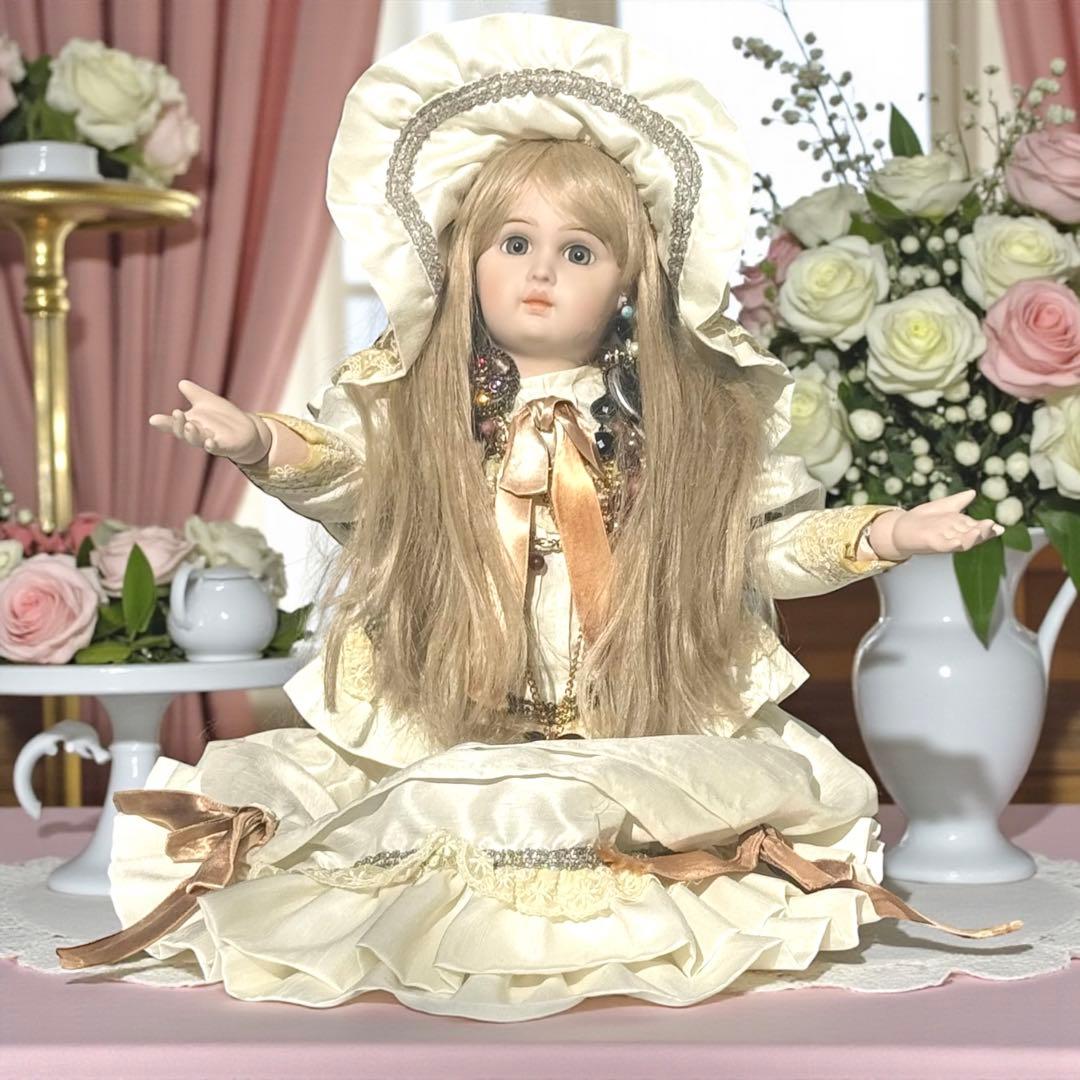 焼きみかん ウエディング ビスクドール ジュモー 幸せを運ぶ人形