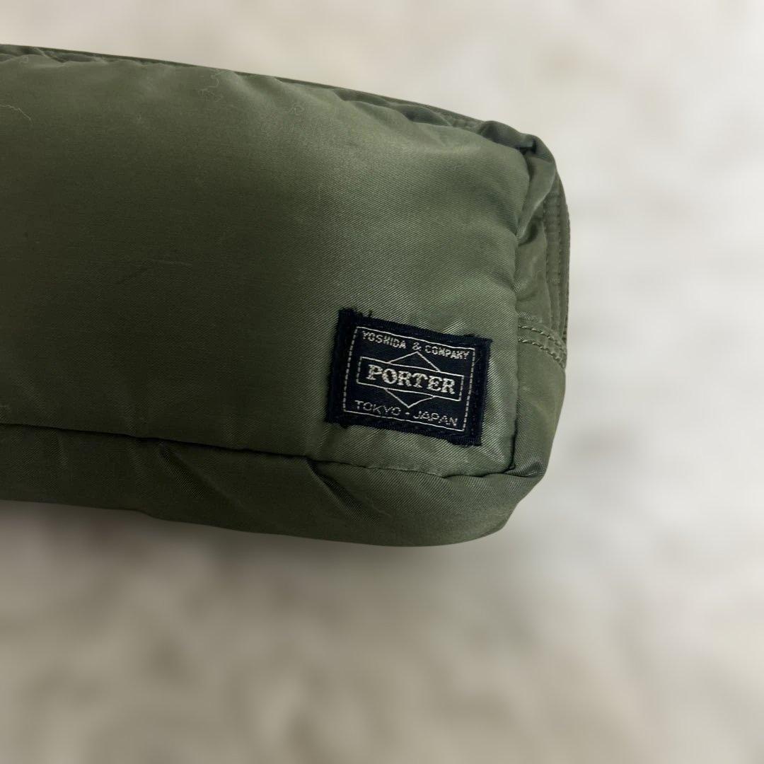 【美品・廃盤レア商品】PORTER TANKER ポーチ　セージグリーン