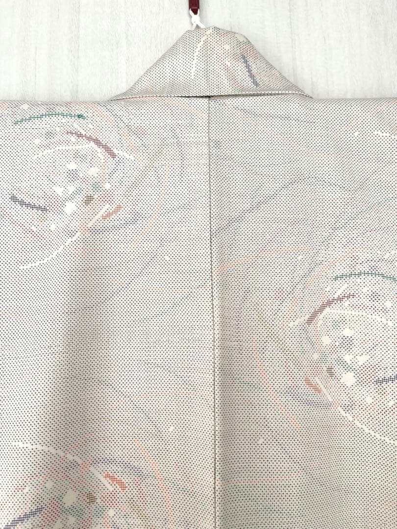 大島紬　白大島　露芝　つゆしば　 9マルキ　未使用