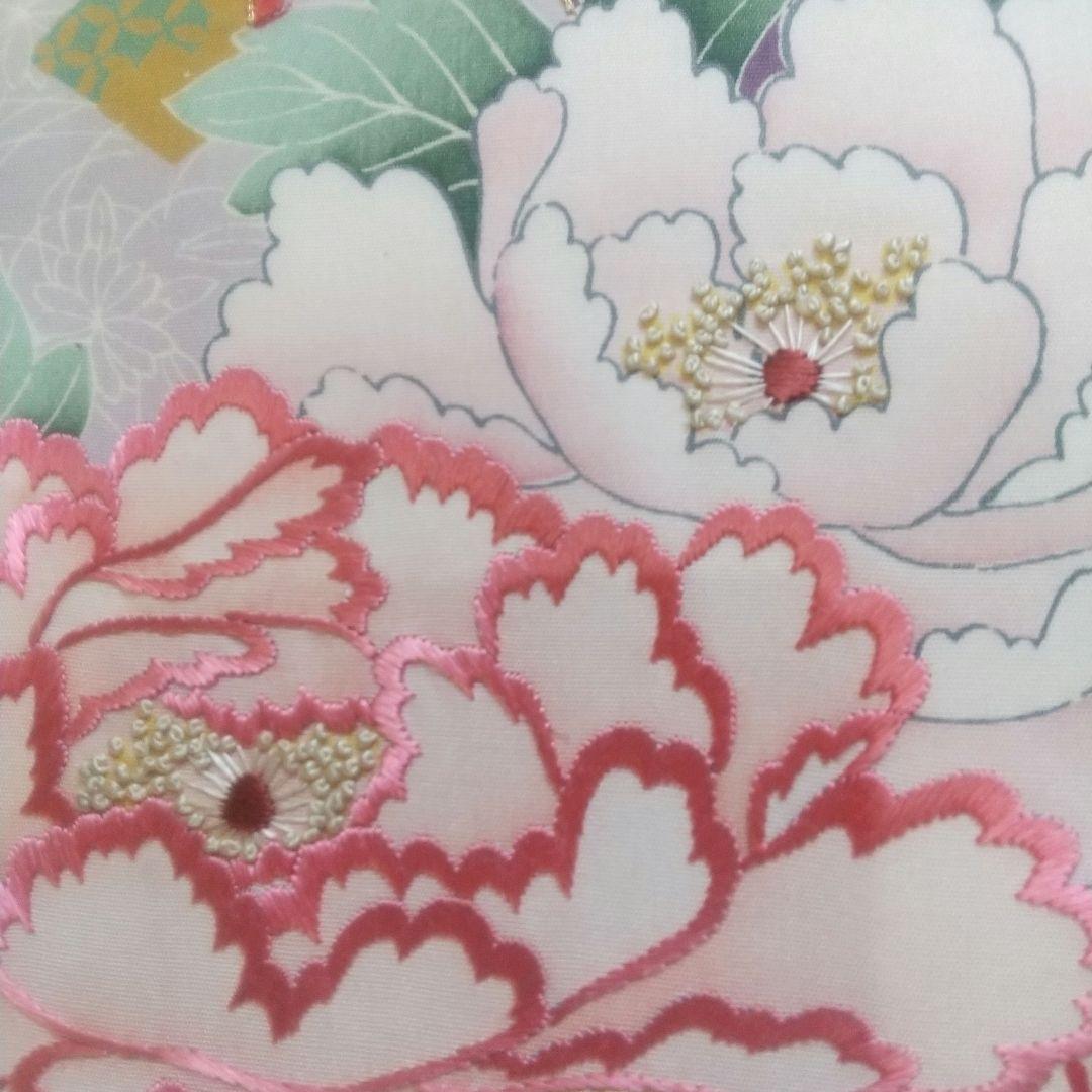 アンティーク 正絹 名古屋帯 牡丹 美品