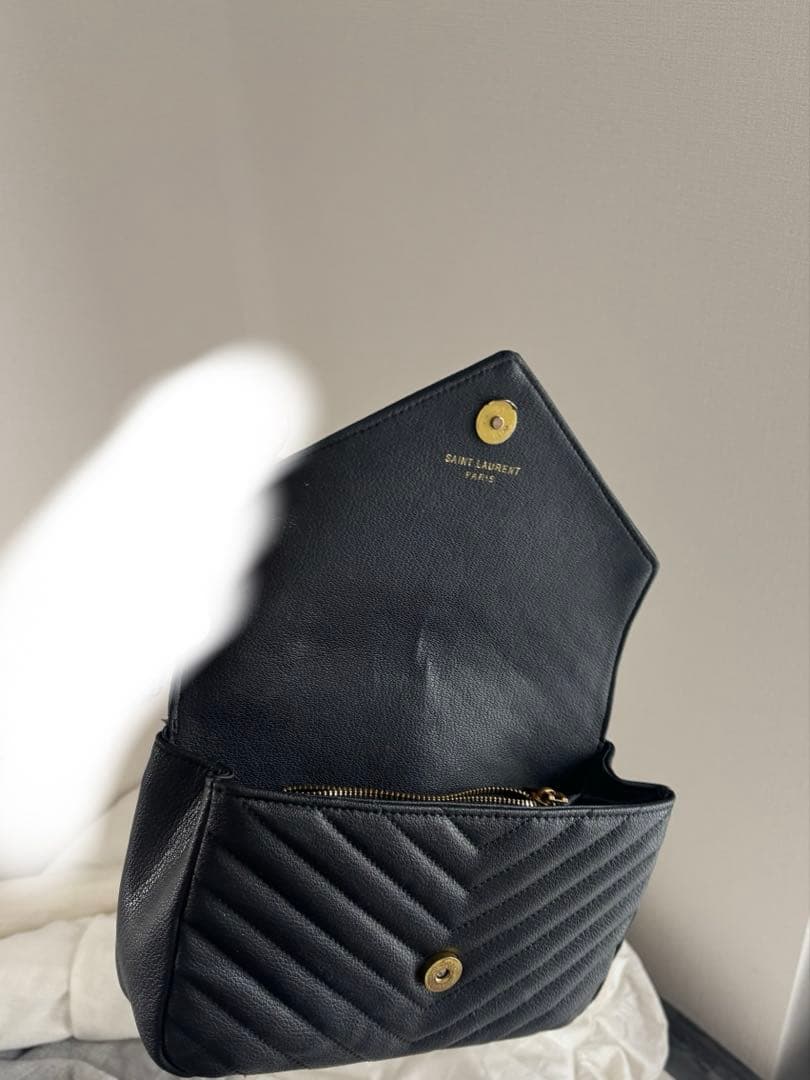 YSL ブラック ショルダーバッグ