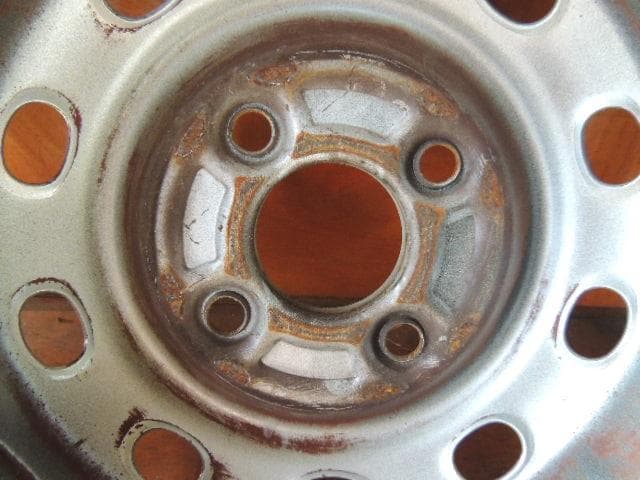 T407　12×4.00B　スチールホイール　4枚　PCD100　4穴　自家塗装