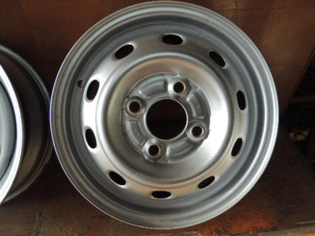 T407　12×4.00B　スチールホイール　4枚　PCD100　4穴　自家塗装