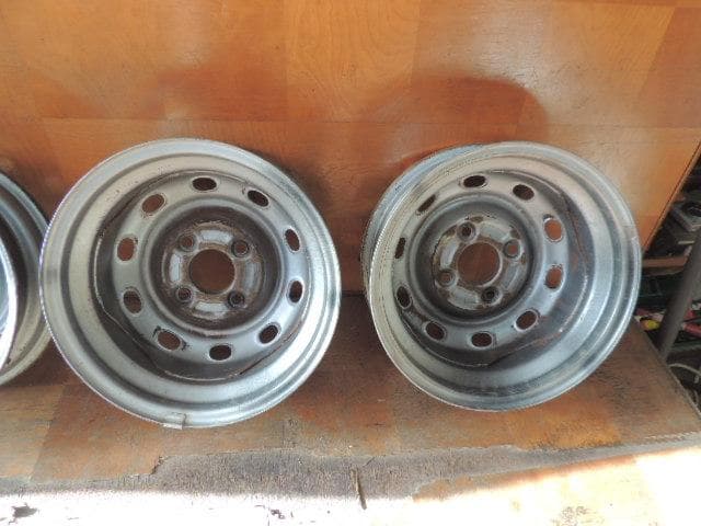 T407　12×4.00B　スチールホイール　4枚　PCD100　4穴　自家塗装