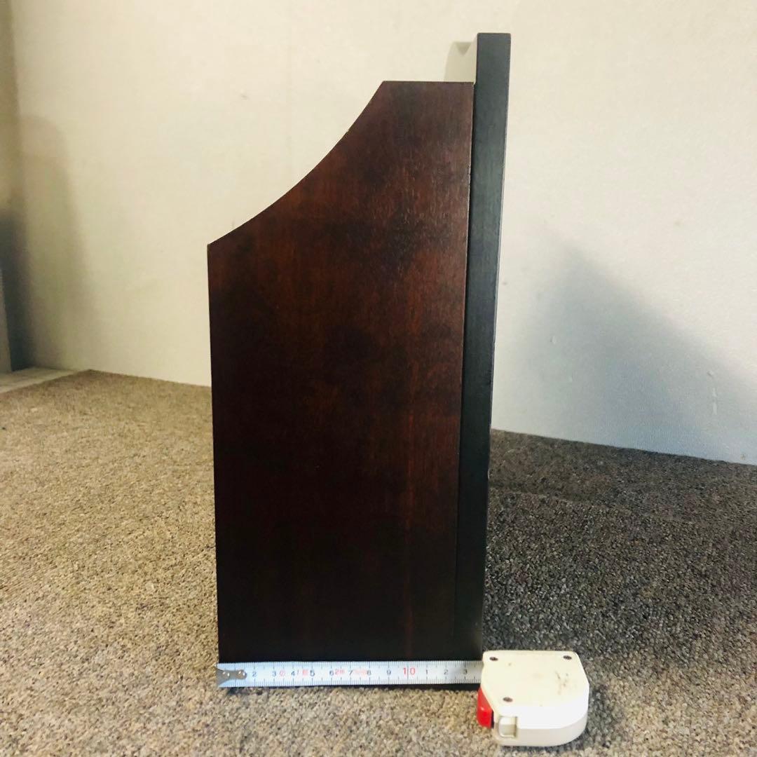 E48アンティーク品✨北海道民藝 木製ブックスタンド小物入れ レタースタンド