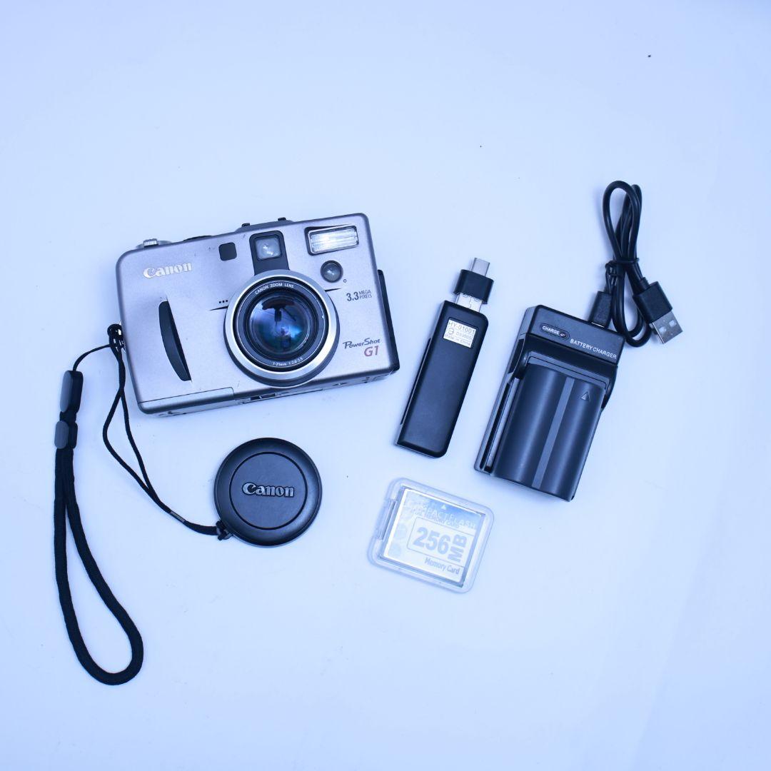 スマホ転送可 Canon デジタルカメラ PowerShot G1 カード他付