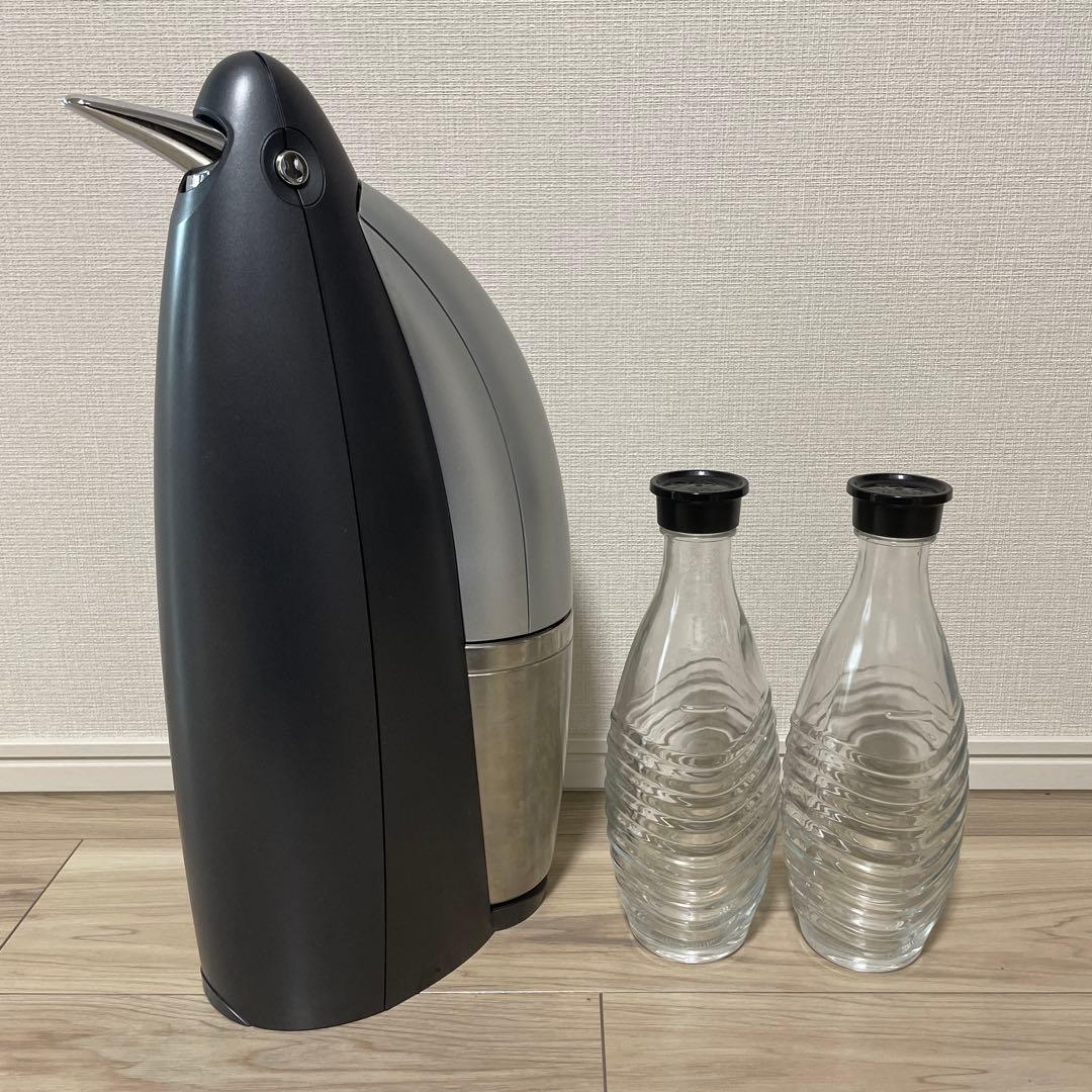 ソーダストリーム　ペンギン型炭酸水メーカー ガラスボトル2本付き