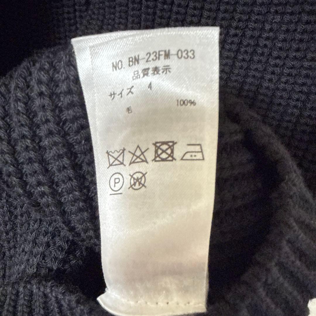 BATONER（バトナー）ドライバーズニット（ブラック／サイズ4）