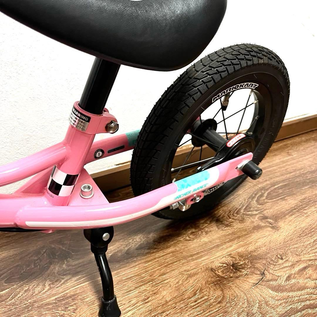 極美品 マリオカート ピーチ姫 キッカーアバンス　バランスバイク ストライダー