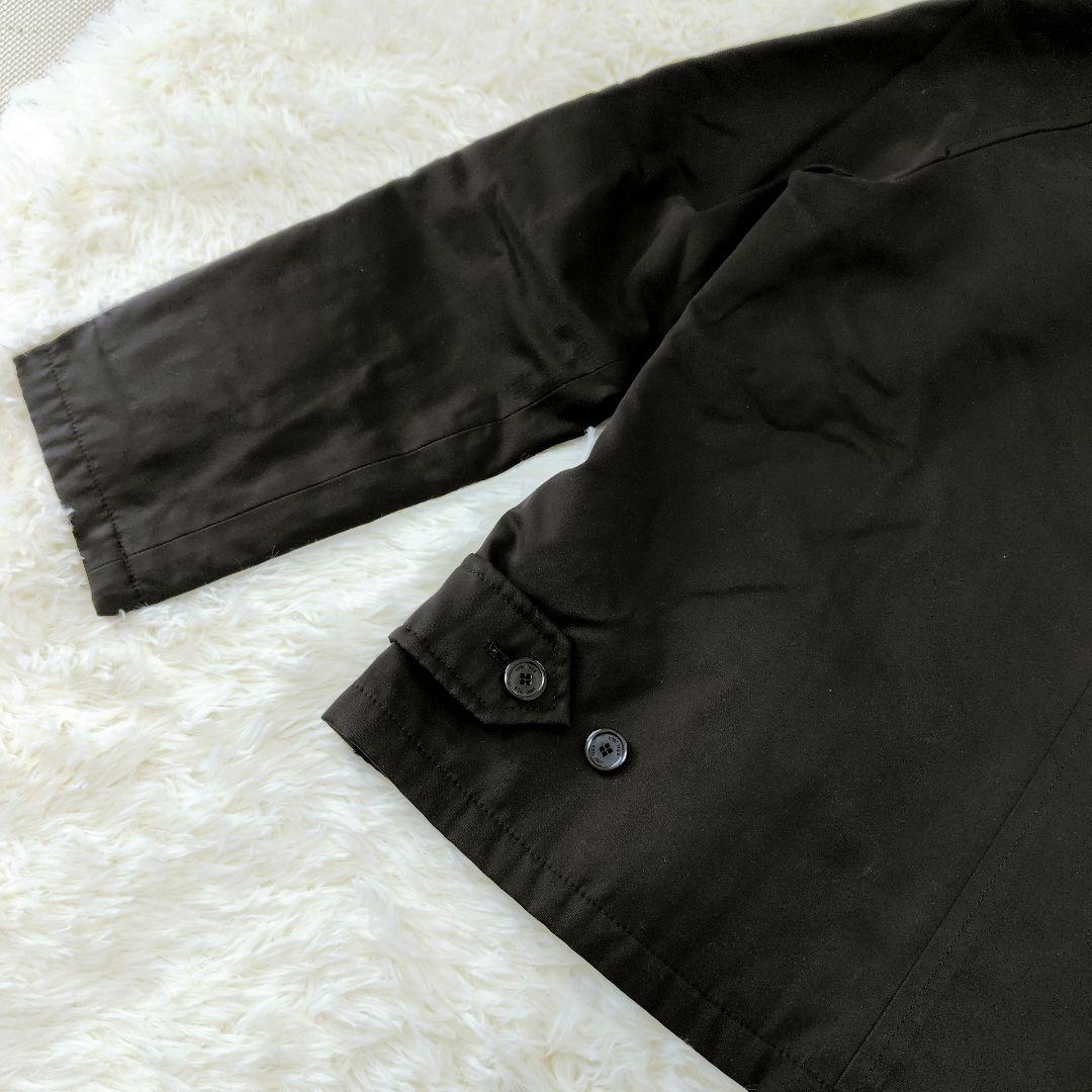 【大きいサイズ】23区　モッズコート　黒　フォックスファー　48