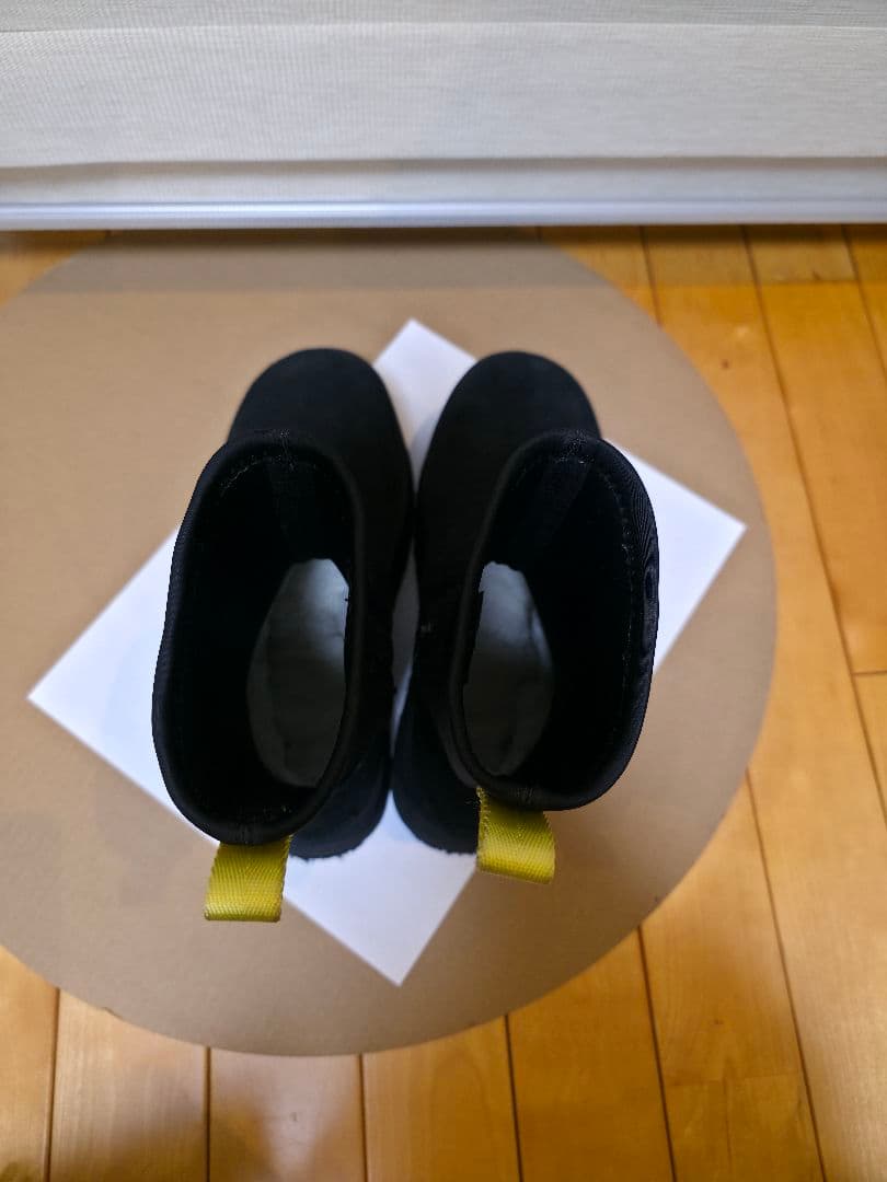 UGG ブラック ムートンブーツ 厚底