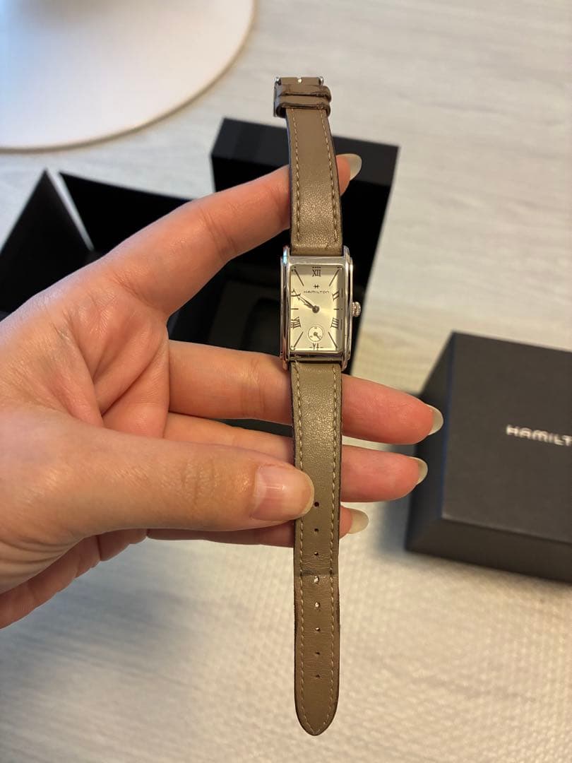Hamilton レディース 時計 シルバー ベージュ