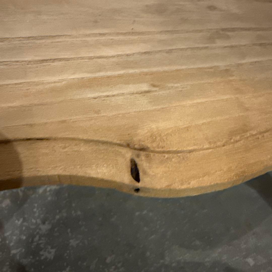 ヴィンテージ　木製サイドテーブル　剥離