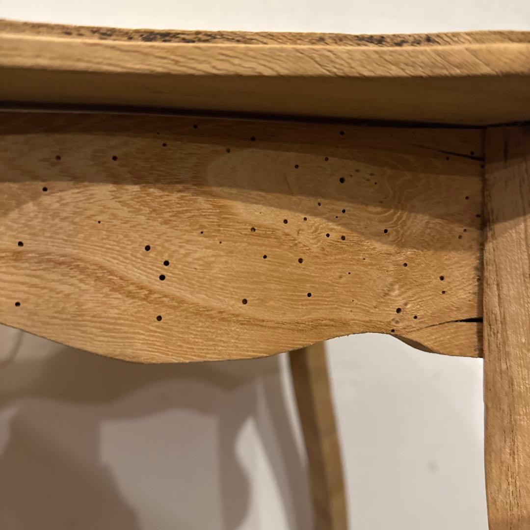 ヴィンテージ　木製サイドテーブル　剥離