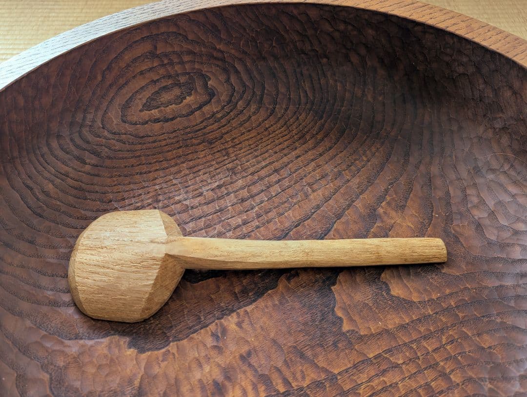 新子薫　栗の木杓子　百年杓子　奈良　屶彫　工芸