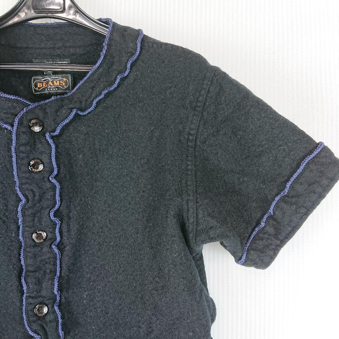 a810 エンジニアドガーメンツ× ビームス ウール ベースボールシャツ