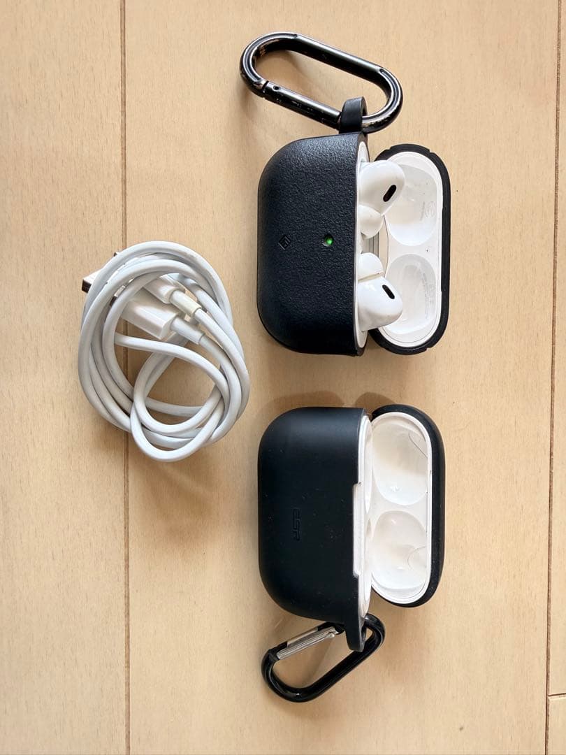 AirPods pro2 本体 ホワイト 充電ケース及びスペア付