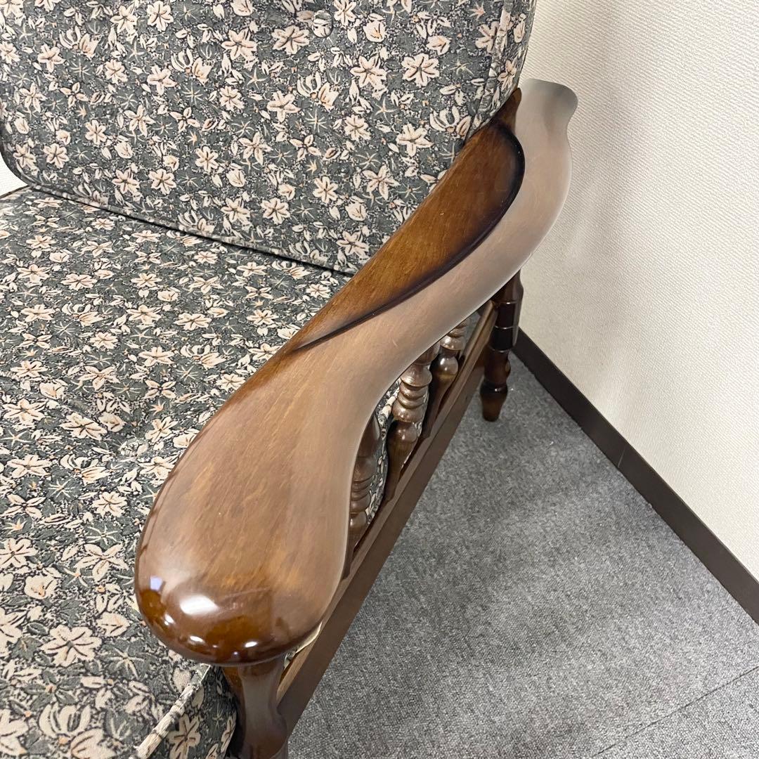 【美品】① カリモク WC6000 肘掛け椅子 1P一人掛けソファ