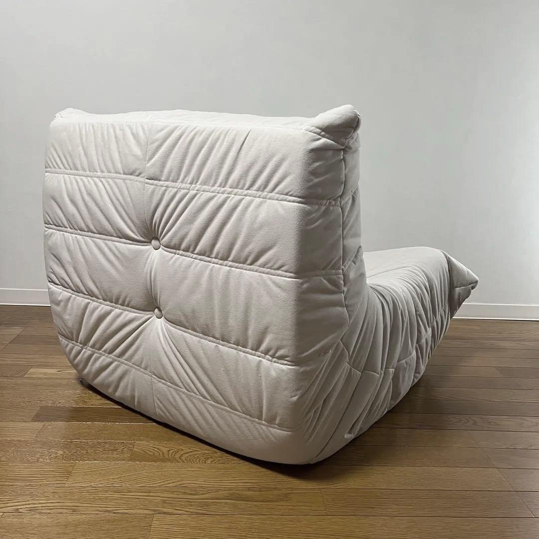 【美品】リーンロゼ トーゴ風 1Pソファー用 グレー