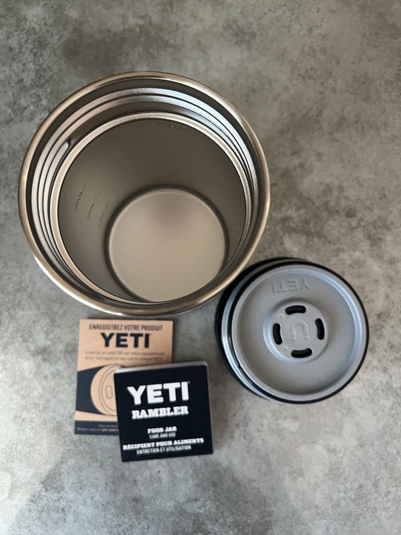 アメリカ正規品YETI Food Jar 16 oz ダークブルー