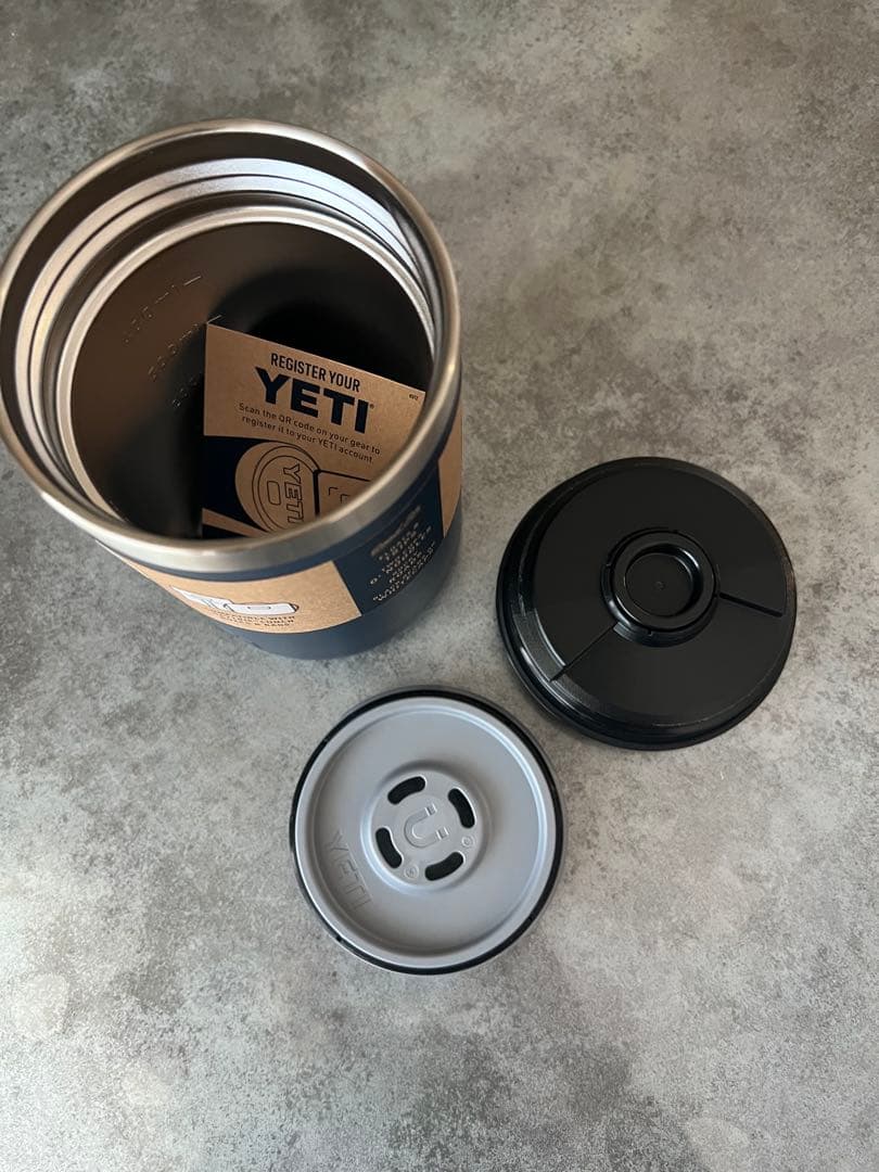 アメリカ正規品YETI Food Jar 16 oz ダークブルー