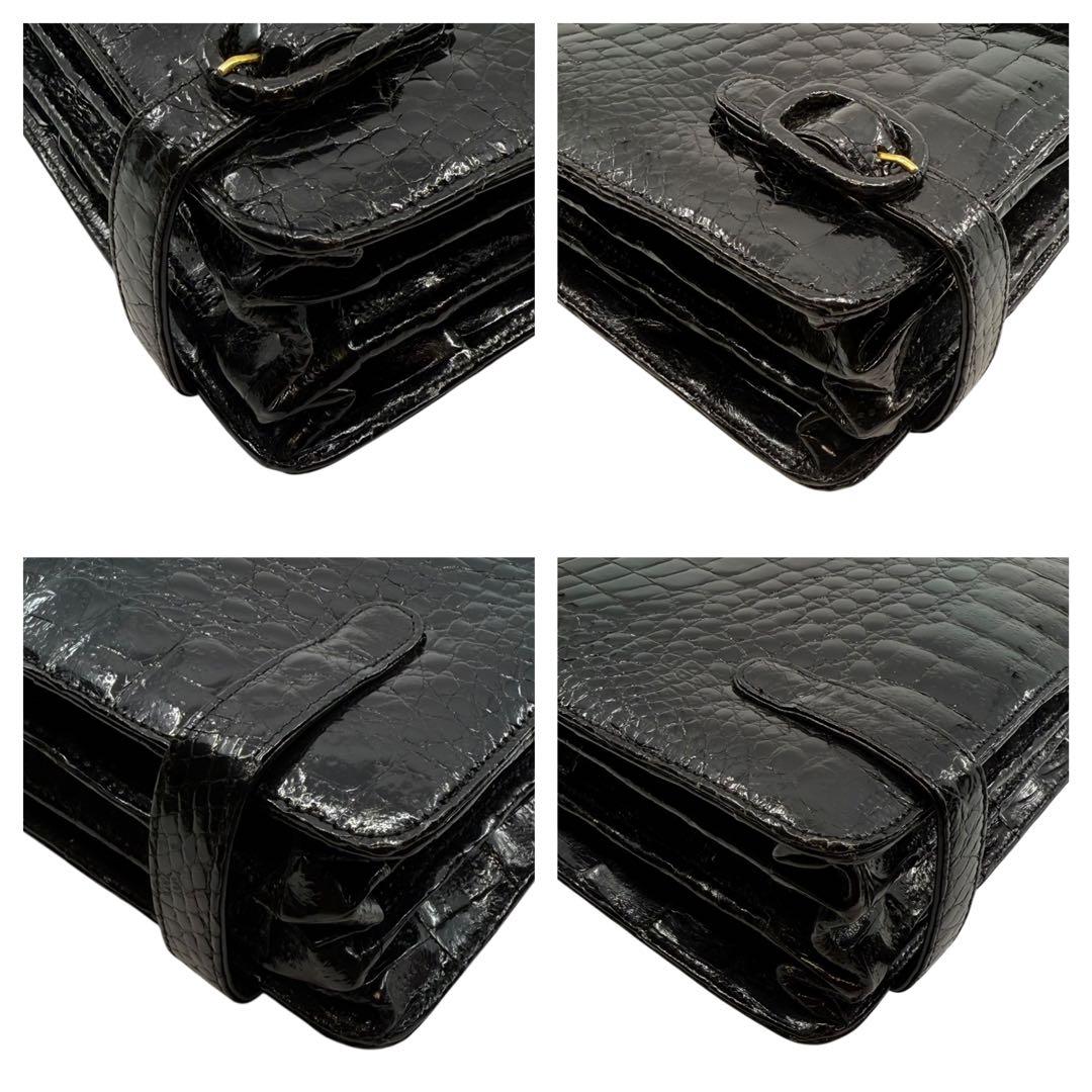 【最高峰】CITE認定　クロコダイル　ビジネスバッグ　トート　ショルダー　A4