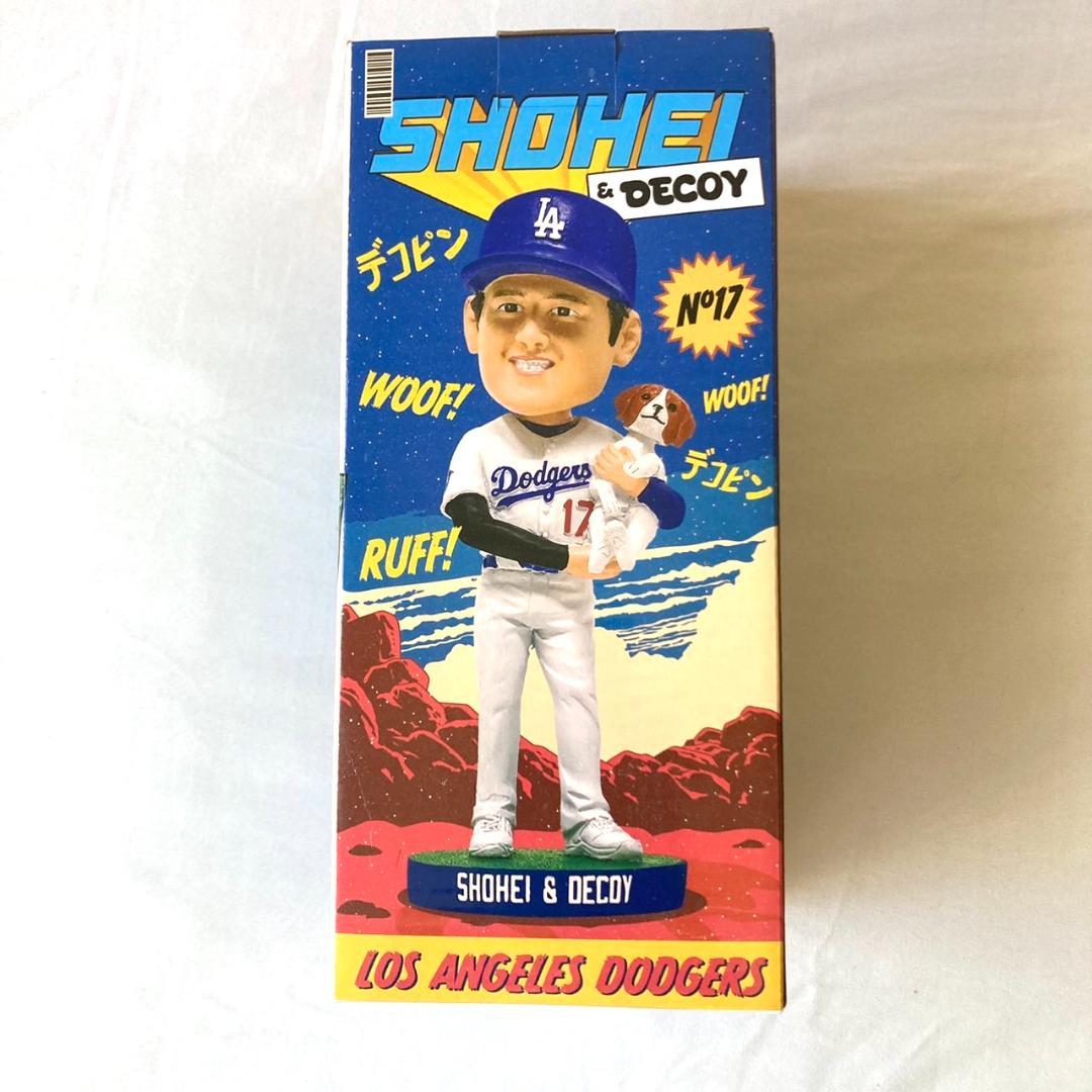 大谷翔平 ドジャース バブルヘッド人形 デコピン フェイスTシャツ:L セット