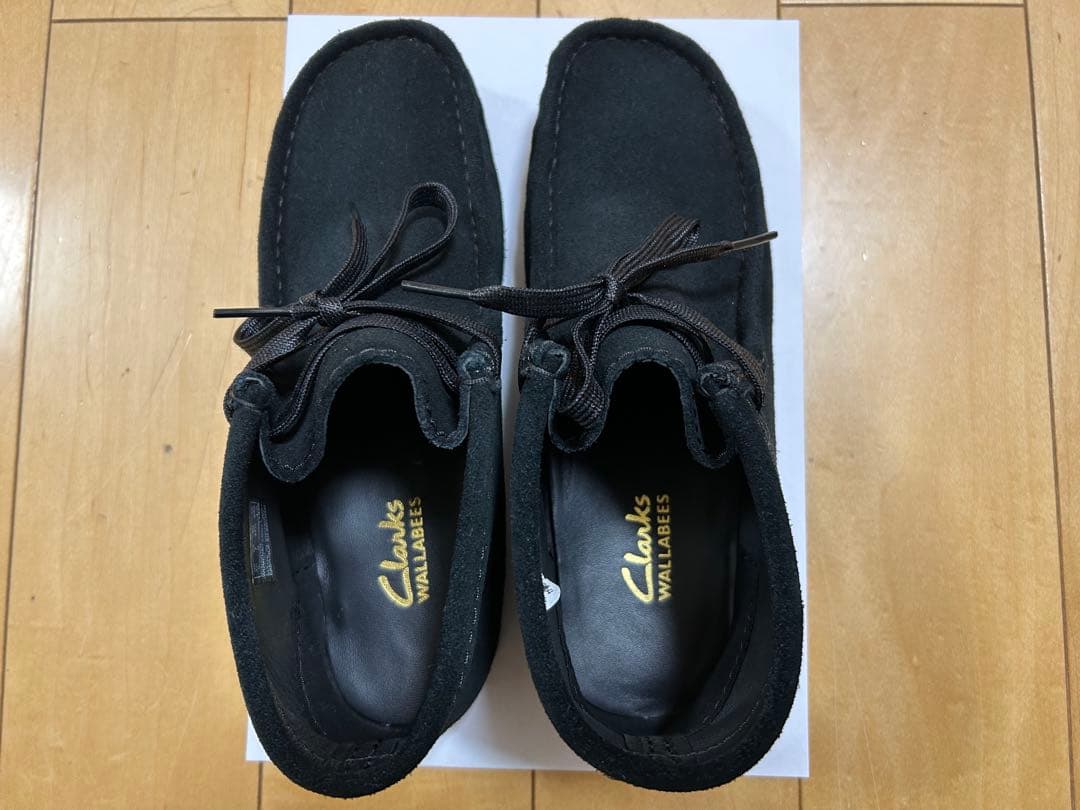 【美品】デッキシューズ モカシン ワラビー ブラックスエード　レディース