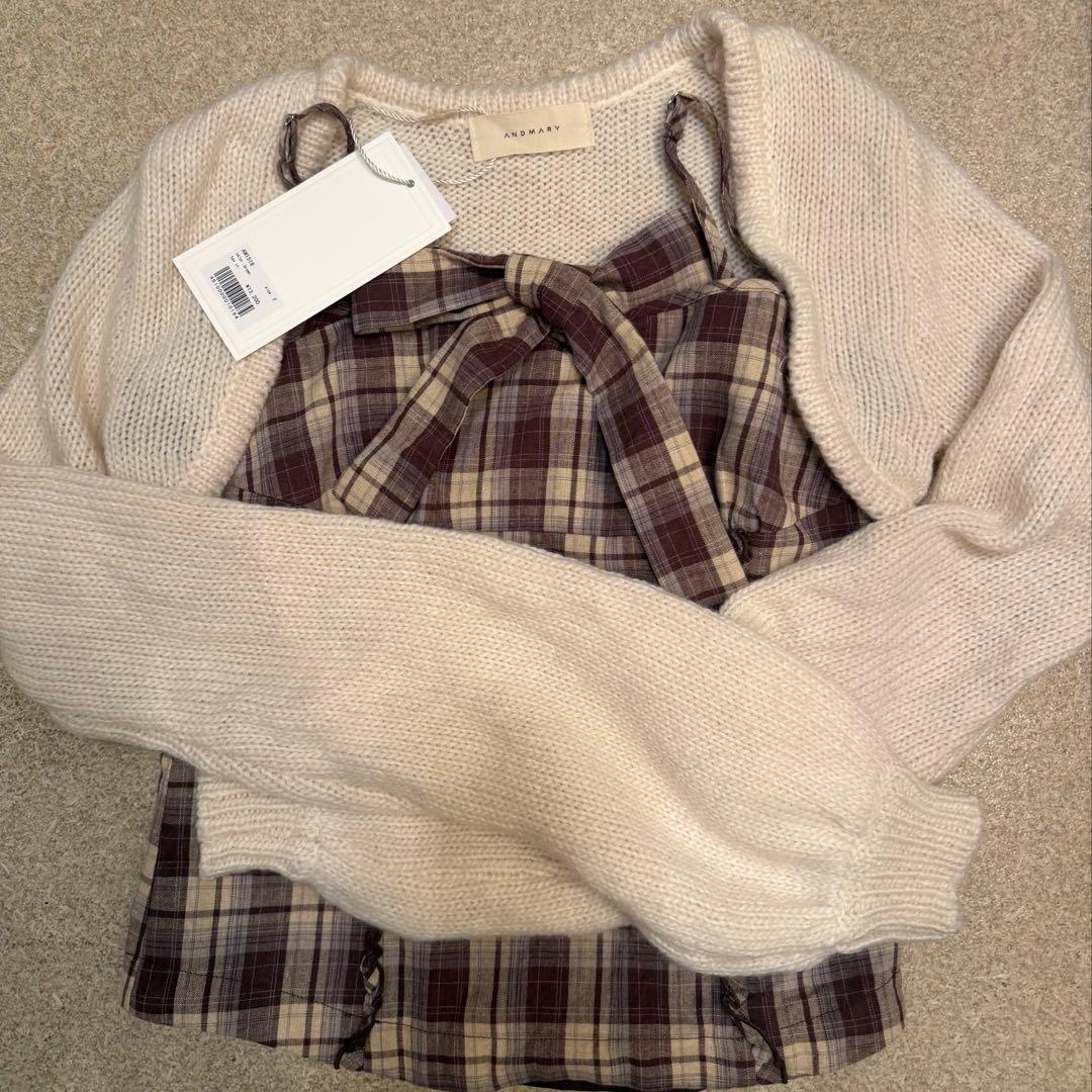 トップス andmary Tyla ribbon set tops