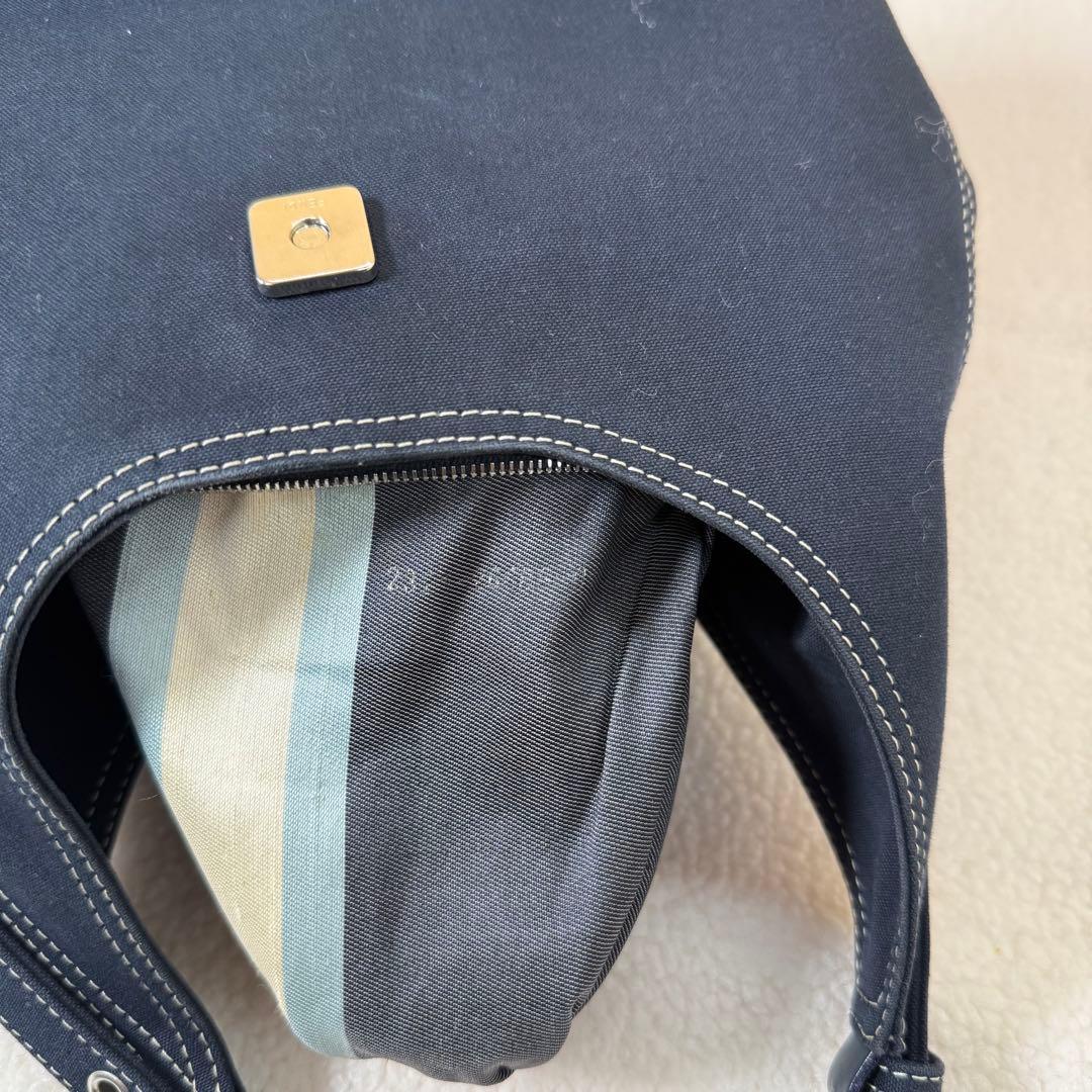 Fendi フェンディ デニム ハンドバッグ ネイビー マンマバケット