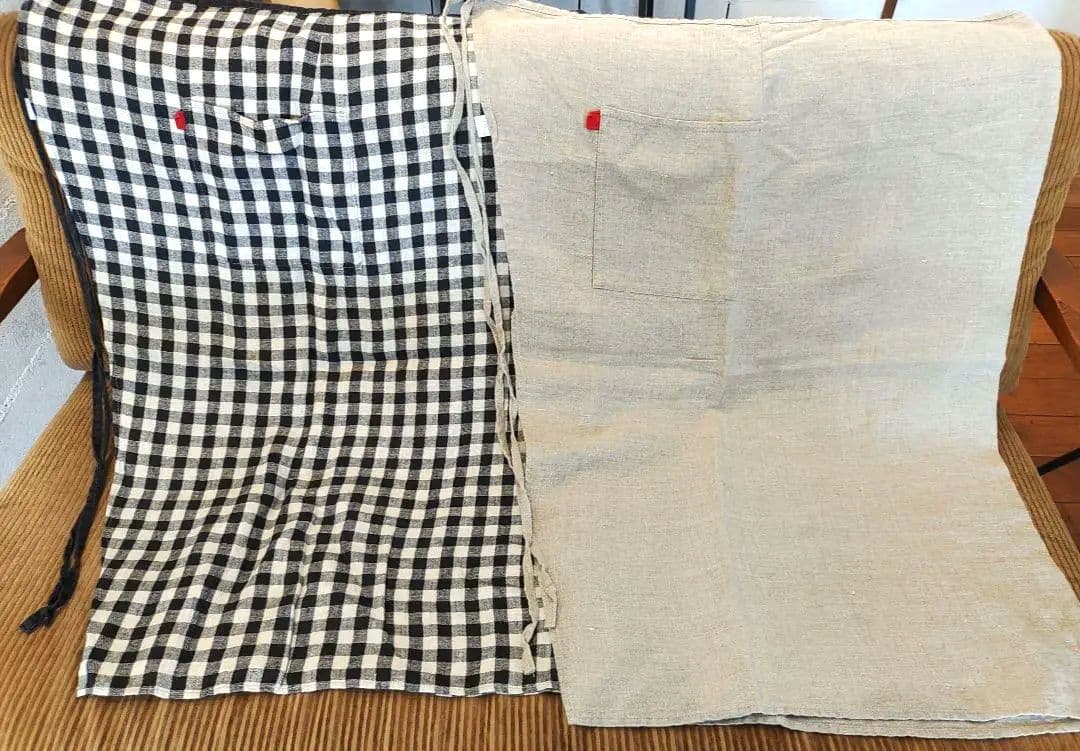 Lino e Lina　リーノエリーナ リネン ソムリエエプロン　2枚セット