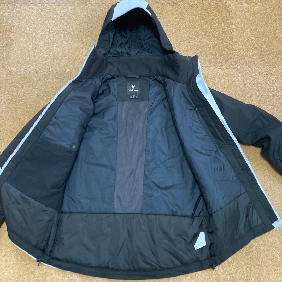 【美品】ゴールドウィンGOLDWINスキーウェア スキー ジャケットMメンズ黒白