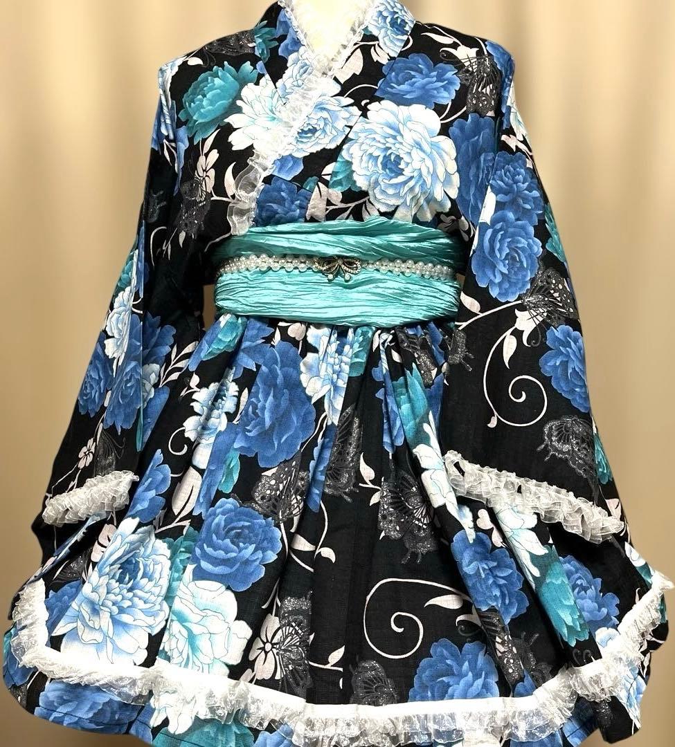 AD④ 浴衣　地雷系　量産型　ドレス　姫ギャル