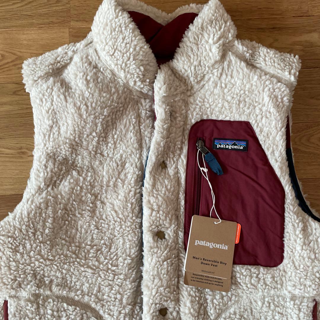 【新品未使用】Patagonia（パタゴニア）リバーシブル ビビー ダウンベスト