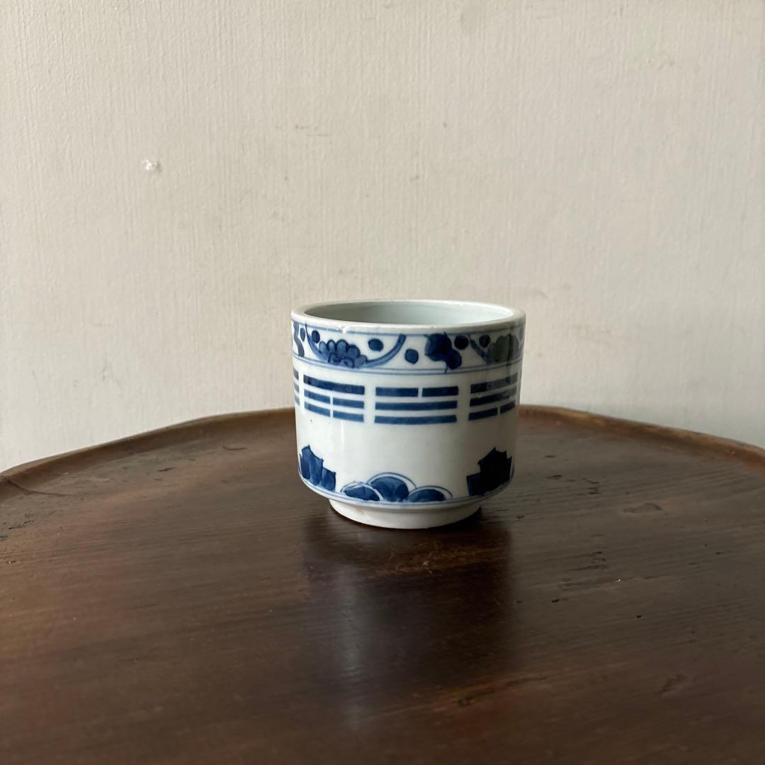 古伊万里染付　火入　江戸時代.明治　骨董品　アンティーク　古道具　白磁　李朝