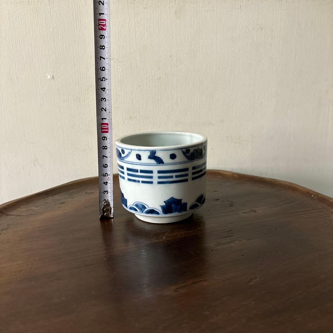 古伊万里染付　火入　江戸時代.明治　骨董品　アンティーク　古道具　白磁　李朝