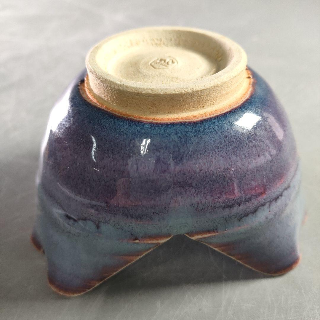 A884-6/清水六兵衛 造/紫翠釉向付/5客/盛鉢/飾皿/小鉢/