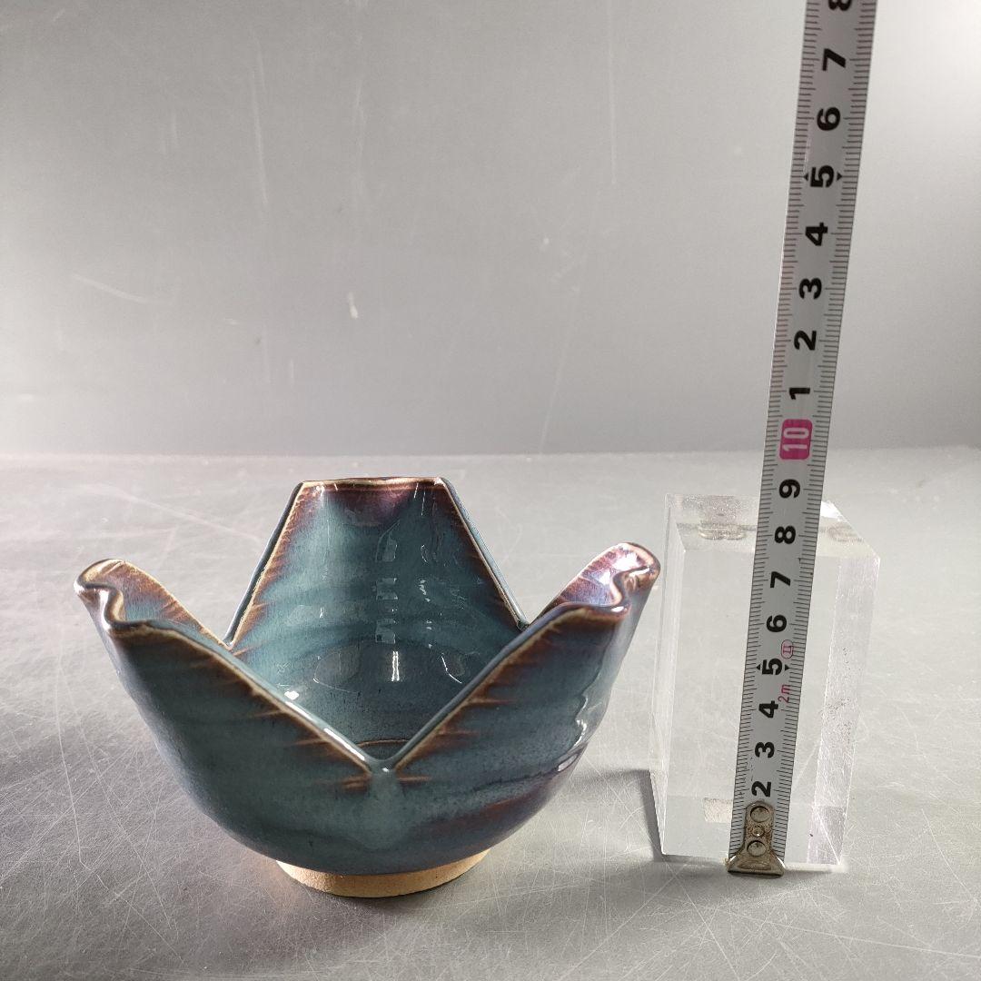 A884-6/清水六兵衛 造/紫翠釉向付/5客/盛鉢/飾皿/小鉢/