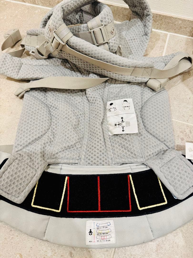 【美品‼️】エルゴ ergobaby OMNI breeze抱っこ紐 パールグレー