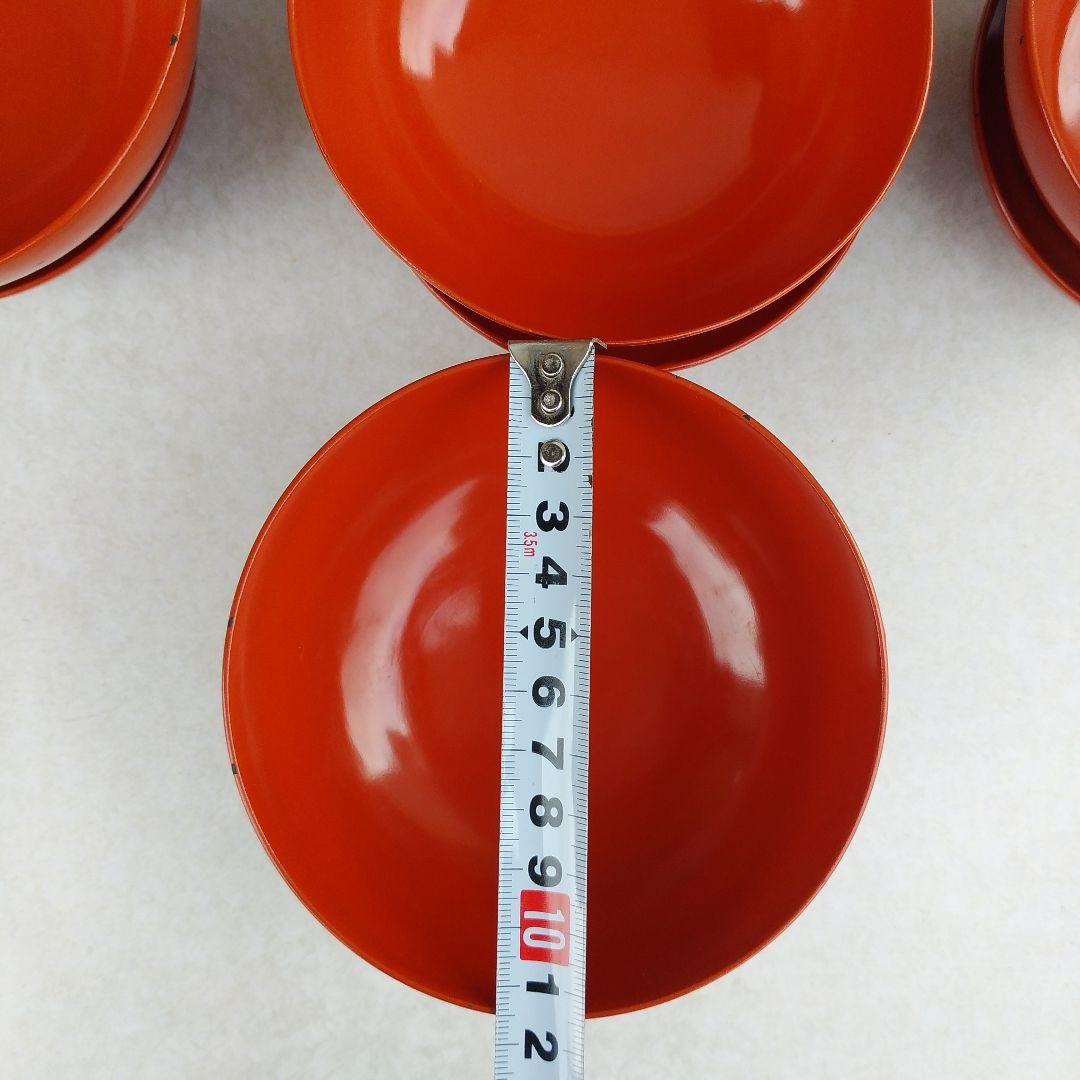 紀州塗　朱　喜び　漆塗り　吸物椀　10個セット　蓋付　ヒビ、ハゲあり