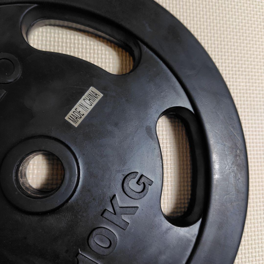 IVANKO ダンベルプレート 10kg 2枚セット ラバープレート 28mm